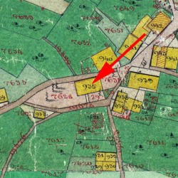Quelle:  Stadtarchiv Dornbirn, Katasterplan 1857.